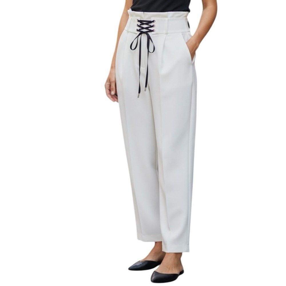 IRO Belted Lace Tie Pleated Trousers
